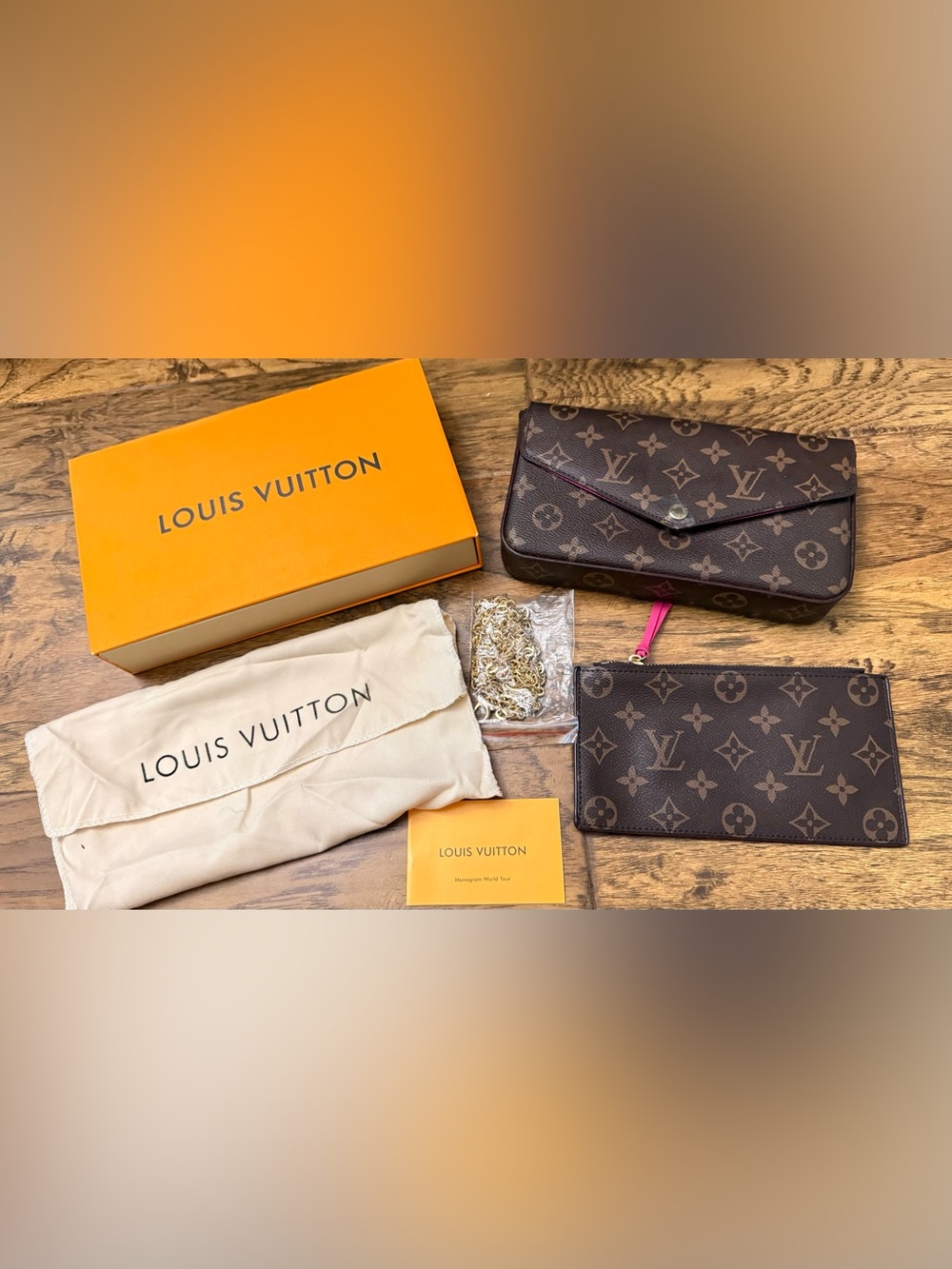 Louis Vuitton Brown Monogram Letter Bag